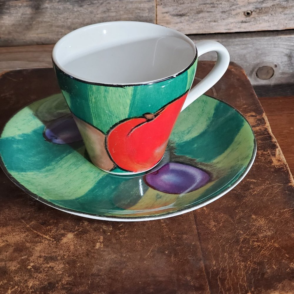 Tuscany by MISONO Cup & Saucer Set 1 of 2